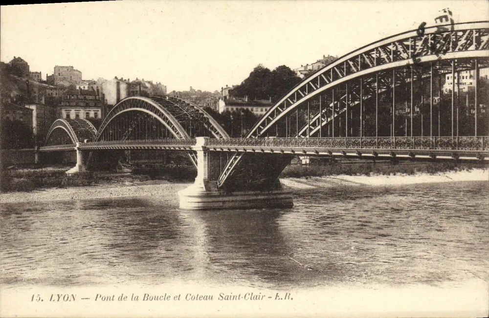 LYON — Pont de la Boucle y Coteau Saint-Clair — E.R. - Anverso