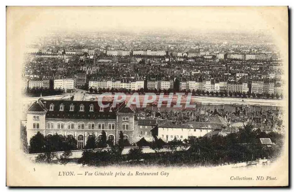 LYON — Allgemeiner Blick vom Restaurant Gay — Sammlung ND Phot. - Vorderseite