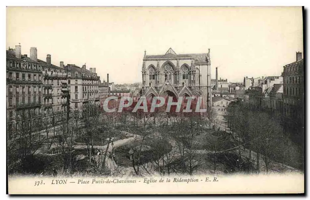 LYON — Place Puvis-de-Chavannes — Kirche der Erlösung — E.R. - Vorderseite