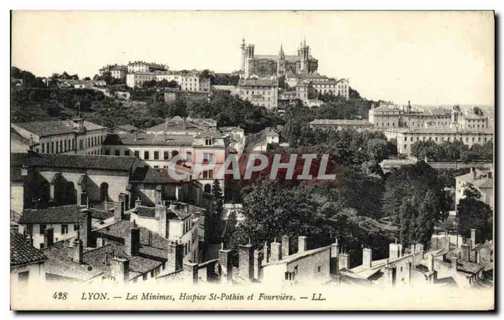 LYON — Les Minimes, Hospice St-Pothin und Fourvière — LL. — n° 428 - Vorderseite