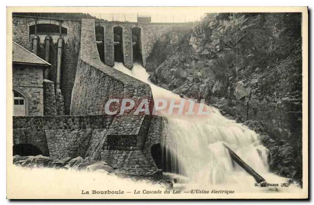 La Bourboule — La Cascata del Lago — L'Imola Elettrica — E. C. Parigi - Recto