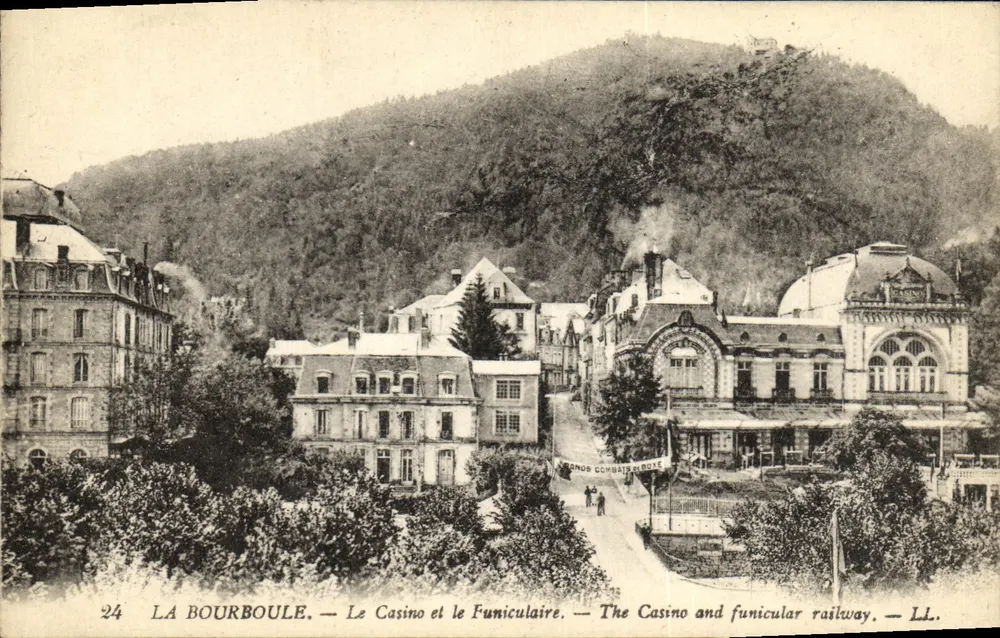 La Bourboule — El Casino y el Teleférico — LL. - Anverso