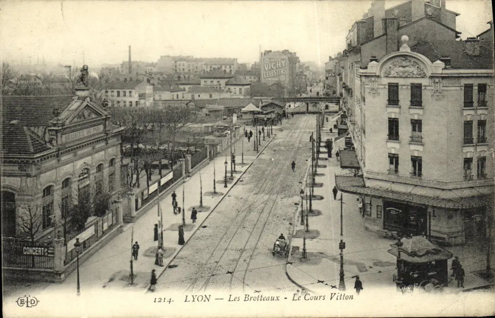 LYON — Les Brotteaux — Le Cours Vitton — Éditeur ELD, n° 1214 - Awers