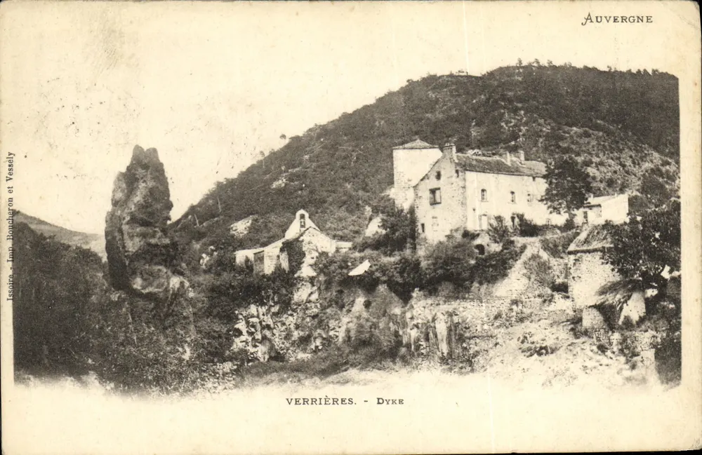 Verrières - Dyke — Auvergne — editor Issoire, Im. Boucheron e Vessely - Frente