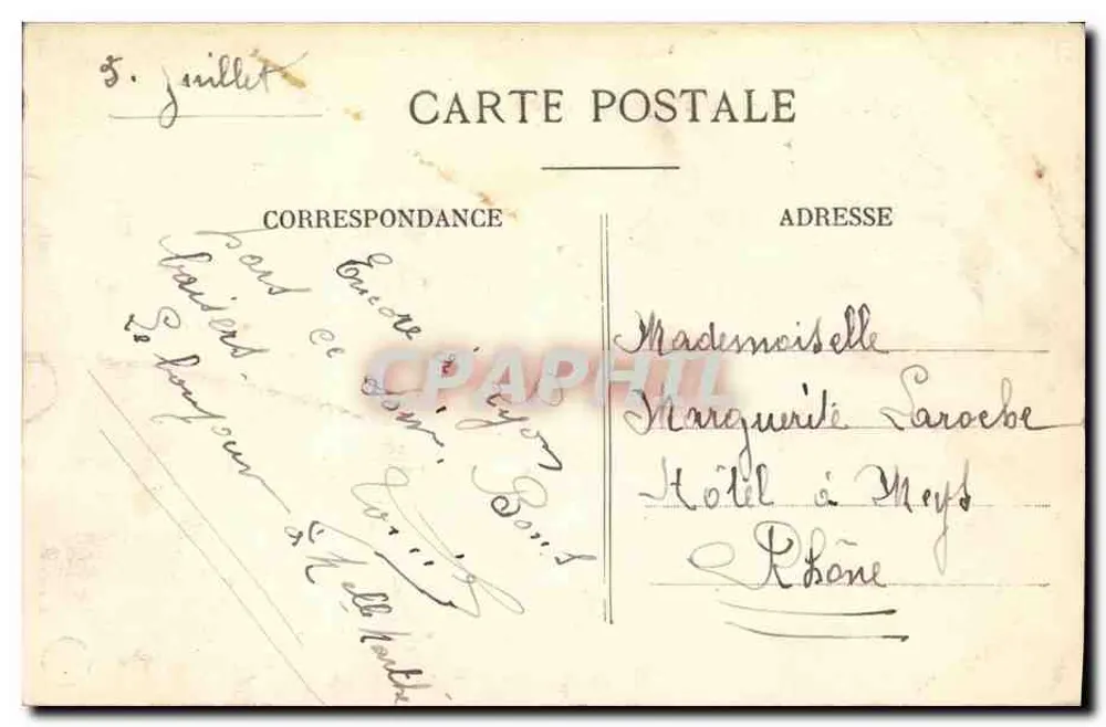 LYON - Die Präfektur, errichtet 1885, von Louvier - Rückseite