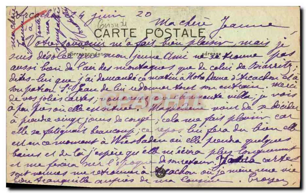 Arcachon — Notre-Dame der Seefahrer, auf der Strand entdeckt — Küste von Silber, Nr. 50 - Rückseite