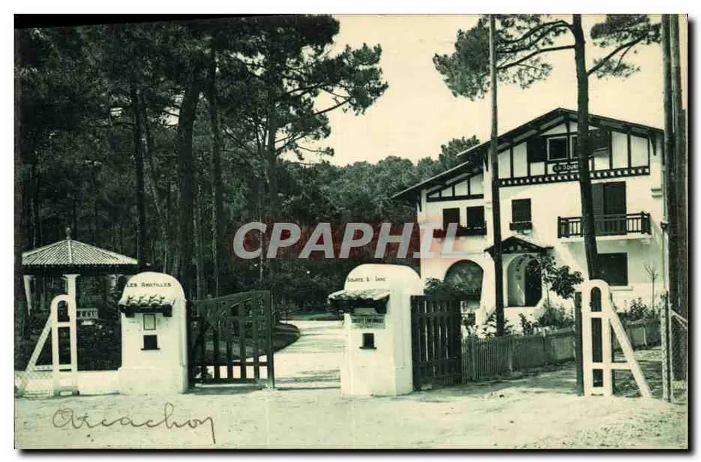 Arcachon — Quelle Sainte-Anne bei Abatilles — Haupteingang — Phototypie Marcel Delboeuf-Fordeaux - Vorderseite
