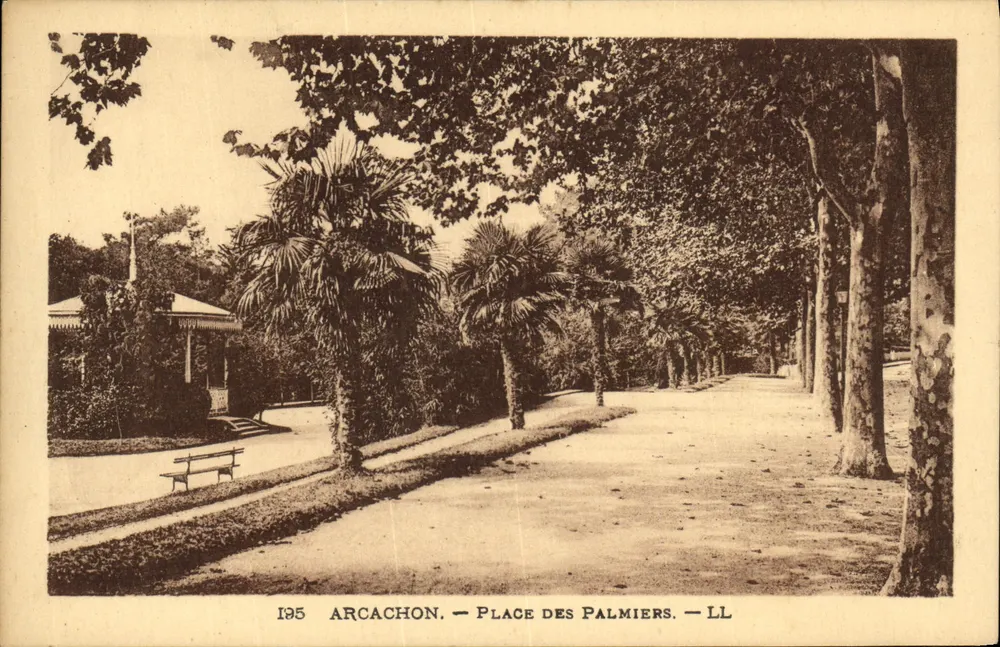 Arcachon — Place des Palmiers — LL - Frente