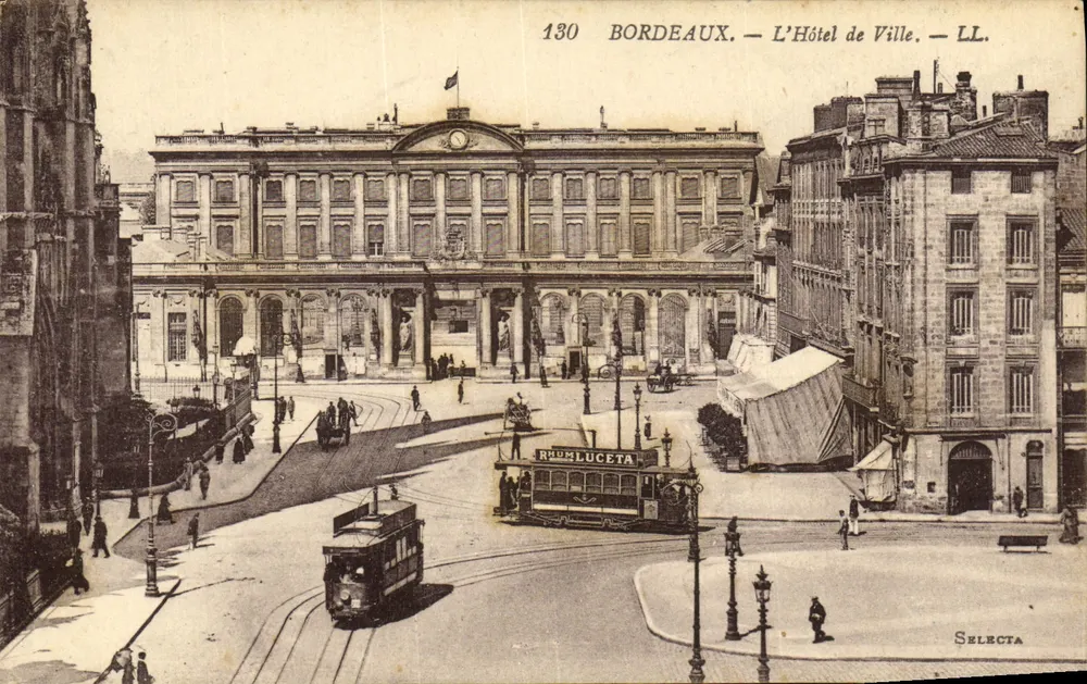 Bordeaux — L'Hotel de Ville — LL. — Sélecta, n°130 - Recto