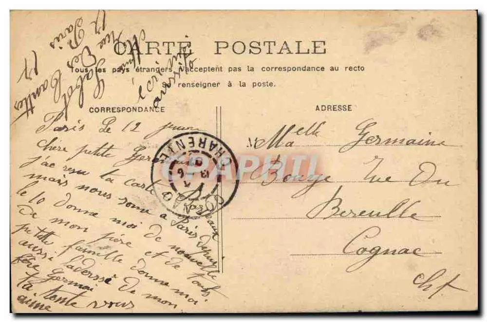 Bordeaux — Kościół św. Marii — La Bastide — wydawca anonimowy, n° 45 - Rewers