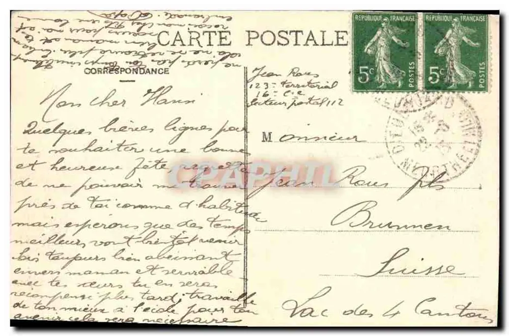 NANCY — Estatua de Joana d'Arc — IMP. ROTYER - Verso
