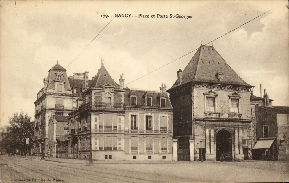 NANCY - Place e Porta St-Georges — Imprimeries Rennies de Nancy, n°179 - Frente