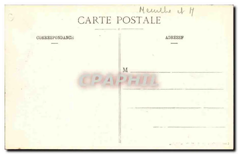 Gerbéviller-la-Martyre — Die Ruinen des Schlosses vom Park aus gesehen — Krieg 1914-1915 - Rückseite