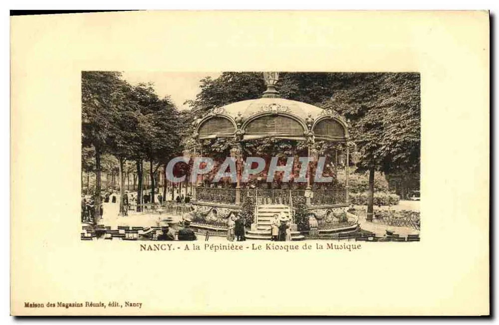 NANCY - Am Züchtungsgut - Der Musikkiosk — Maison des Magasins Réunis, Nancy - Vorderseite