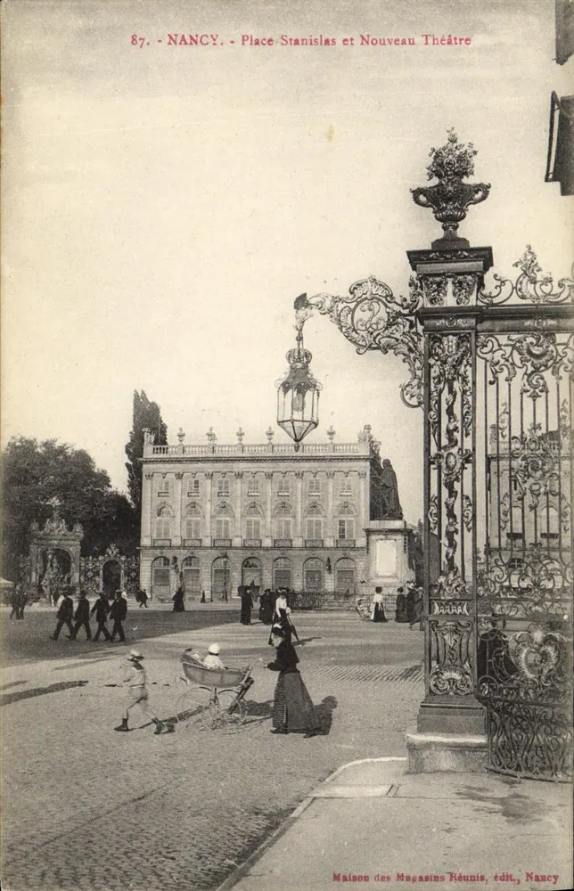 Nancy - Place Stanislas und Nouveau Théâtre — Maison des Magasins Réunis, Verlag, Nancy - Vorderseite