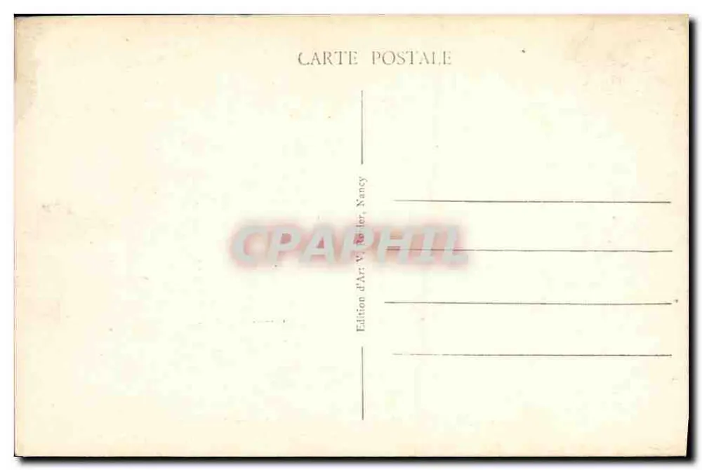Nancy — Denkmal für die Toten des Großen Krieges — Verleger V. Rallier, Nr. 459 bis - Rückseite