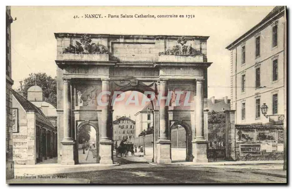 Nancy - Porta Santa Catarina, construída em 1752 — Imprensa Unida de Nancy, n°41 - Frente