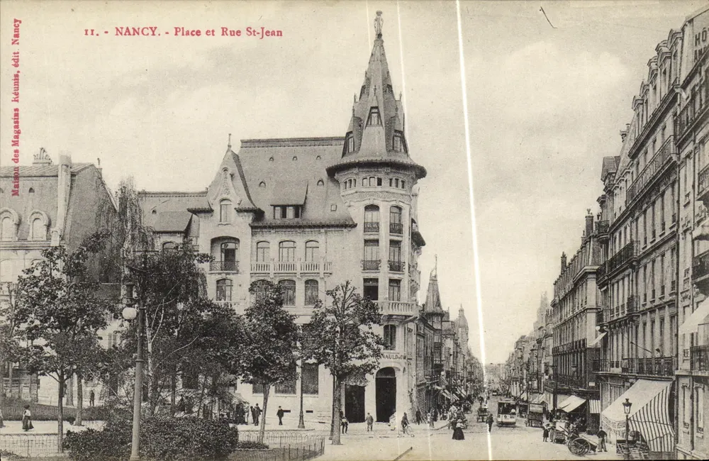 Nancy - Praça e Rua St-Jean — Casa dos Lojistas, editor Kéménis, n°11 - Frente