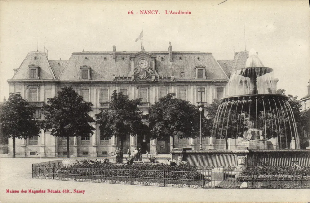 NANCY. A Academia — Maison des Magasins Réunis, édit., Nancy, n°66 - Frente