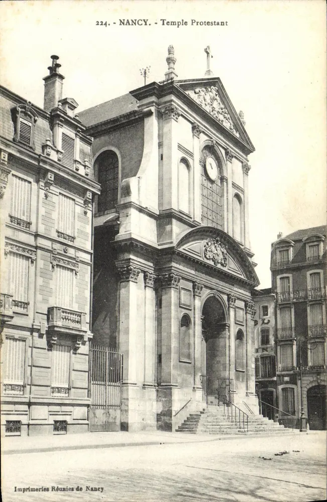 NANCY - Templo Protestante — Imprimeries Réunies de Nancy, n° 224 - Frente