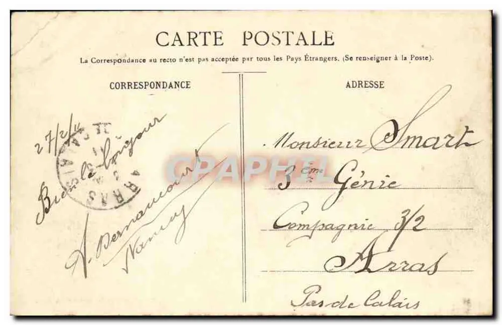 Eingang zu Saint-Nicolas, der alte Steinbrücke — Maison des Magasins Bénin, Verlag, Sarre - Rückseite