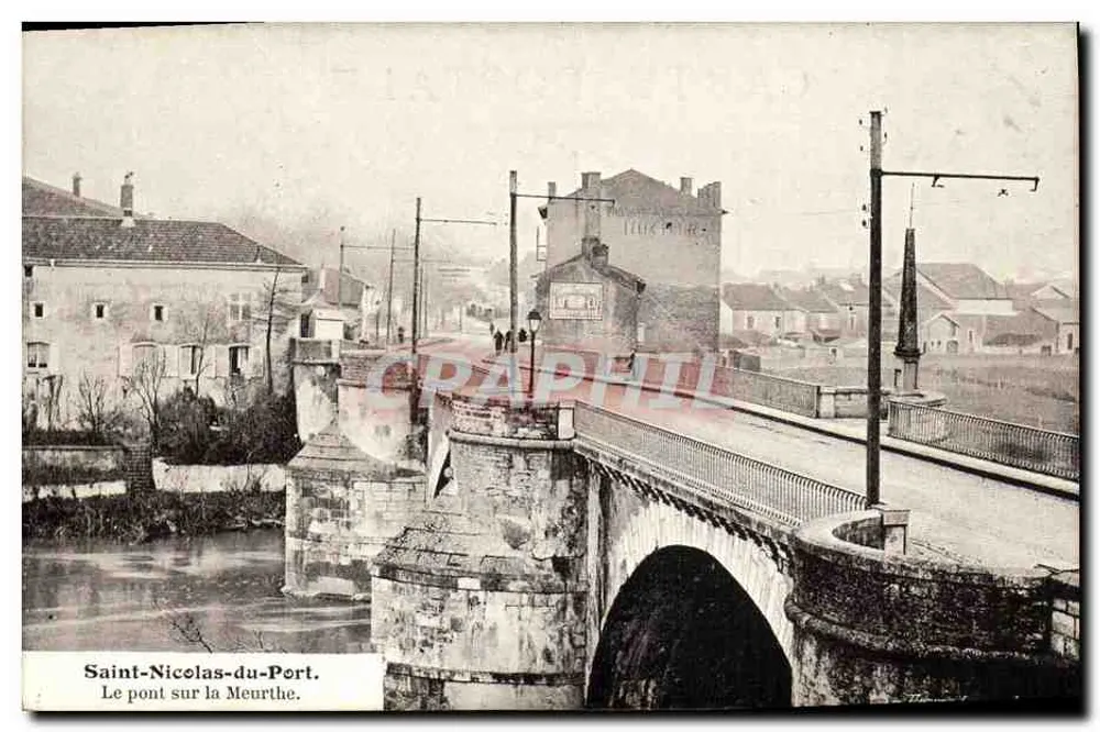 Saint-Nicolas-du-Port — Die Brücke über die Meurthe — Unbekannter Verlag - Vorderseite