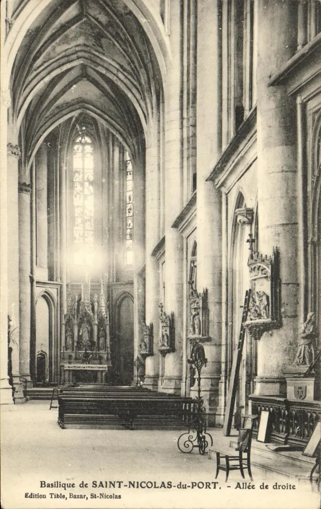 Basilika von SAINT-NICOLAS-du-PORT — Rechte Aisle — Edition Tible, Bazar, St-Nicolas - Vorderseite
