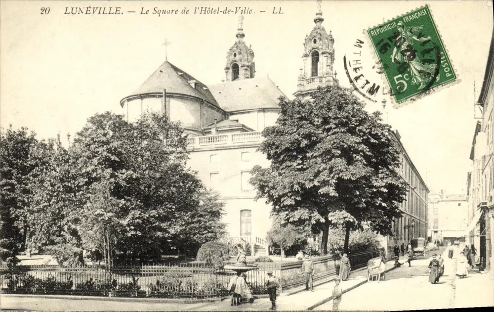 Lunéville — Der Platz des Rathauses — LL. — N°20 - Vorderseite