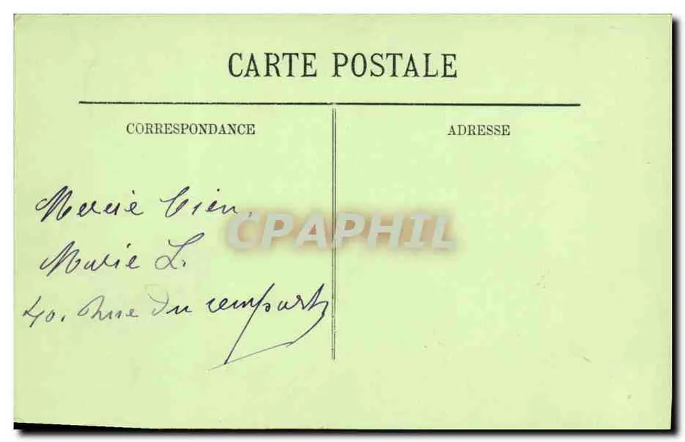 Lunéville — Der Platz des Rathauses — LL. — N°20 - Rückseite