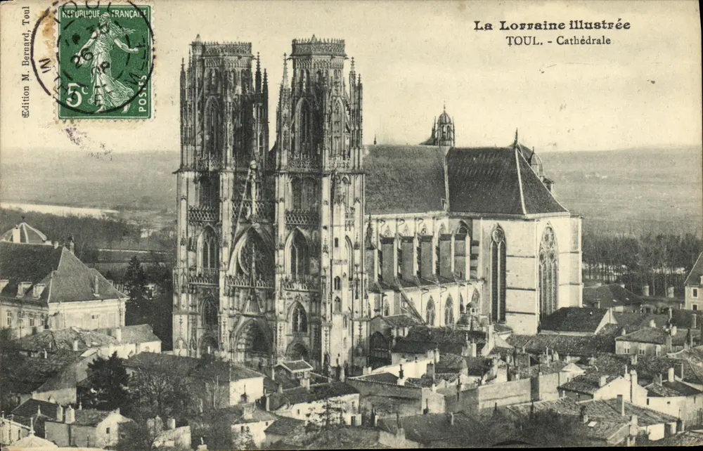 Toul - Katedra — La Lorraine Illustrée, wydanie M. Bernard, Toul - Awers