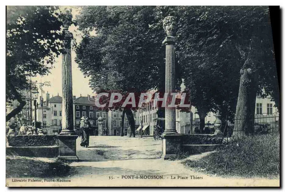 Pont-à-Mousson — A Praça Thiers — Livraria Palenter, n°35 - Frente