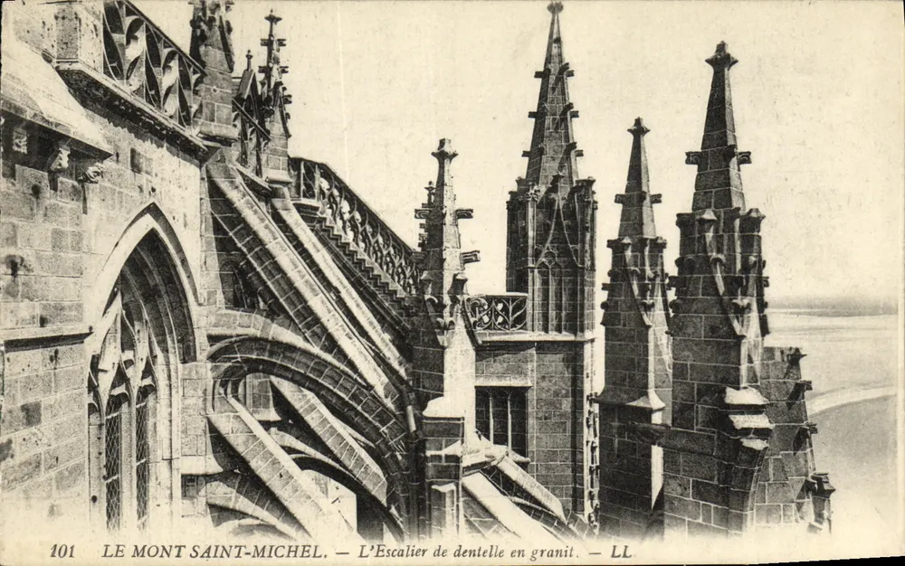 Mont Saint-Michel — Die Granit-Lace-Treppe — LL, n° 101 - Vorderseite