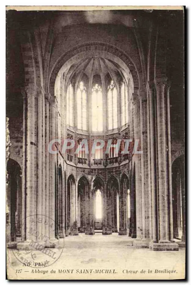Mont Saint-Michel — Chœur de la Basilique — ND. Phot. Montel - Awers