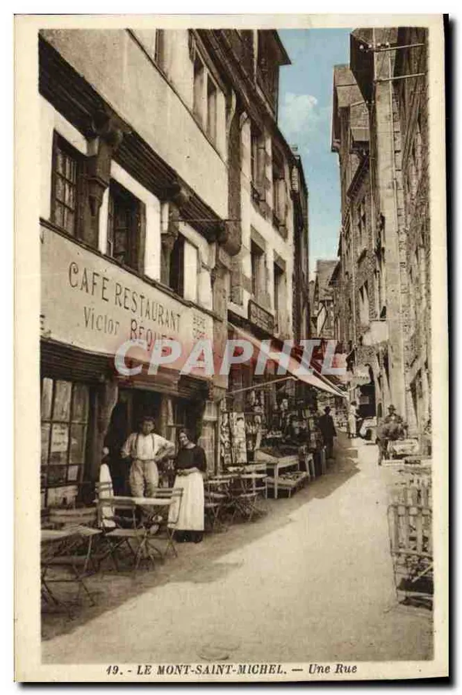 Mont-Saint-Michel — Eine Straße — Edition A. Besnard, Granvillier, Degraef - Vorderseite