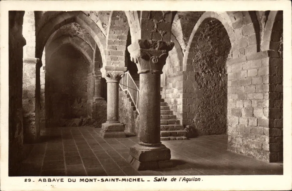 Abtei Mont-Saint-Michel — Saal des Aquilon — Edition des Monuments Historiques, n°29 - Vorderseite