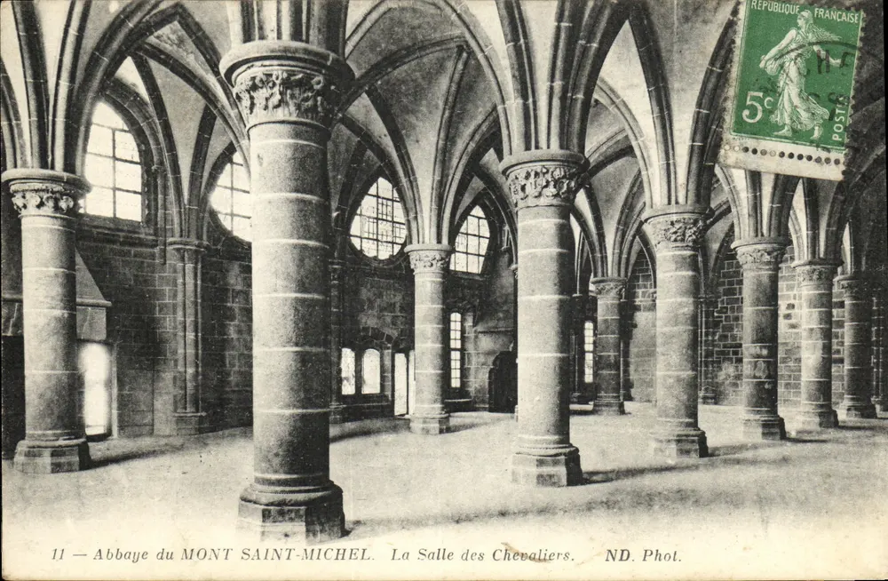 Abtei Mont Saint-Michel — Der Ritterssaal — ND. Phot. - Vorderseite
