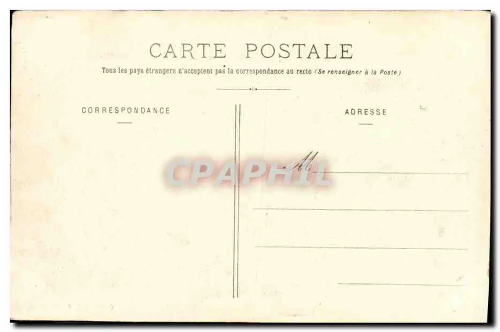 Schloss Tourlavelle — Umgebung von Cherbourg — Sammlung P. B. Cherbourg - Rückseite