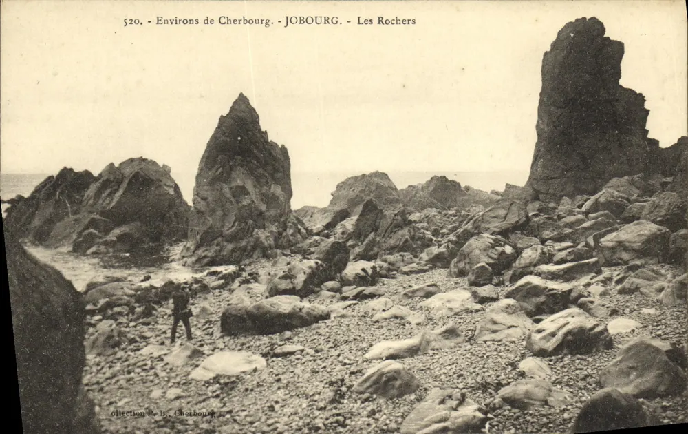 Umgebung von Cherbourg - JOBOURG - Die Felsen — Sammlung P. B. Cherbourg, Nr. 520 - Vorderseite