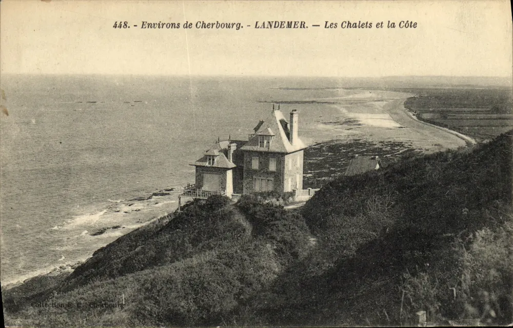 LandeMER — Die Chalets und die Küste — Sammlung E. Cherbourg, n° 448 - Vorderseite
