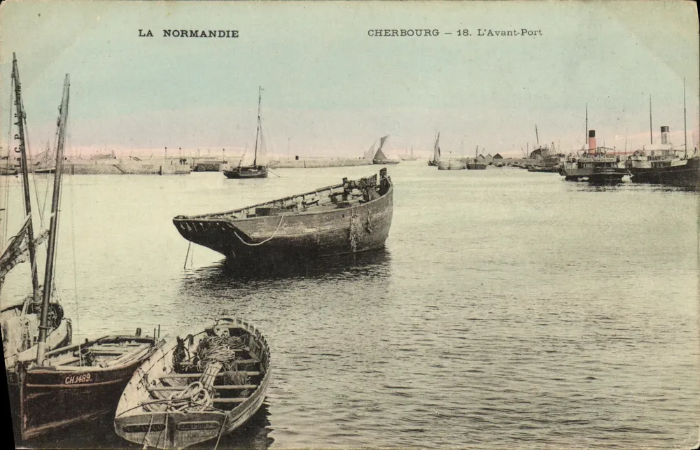 Cherbourg — L'Avant-Port — La Normandia — Editore La Normandie, n°18 - Recto