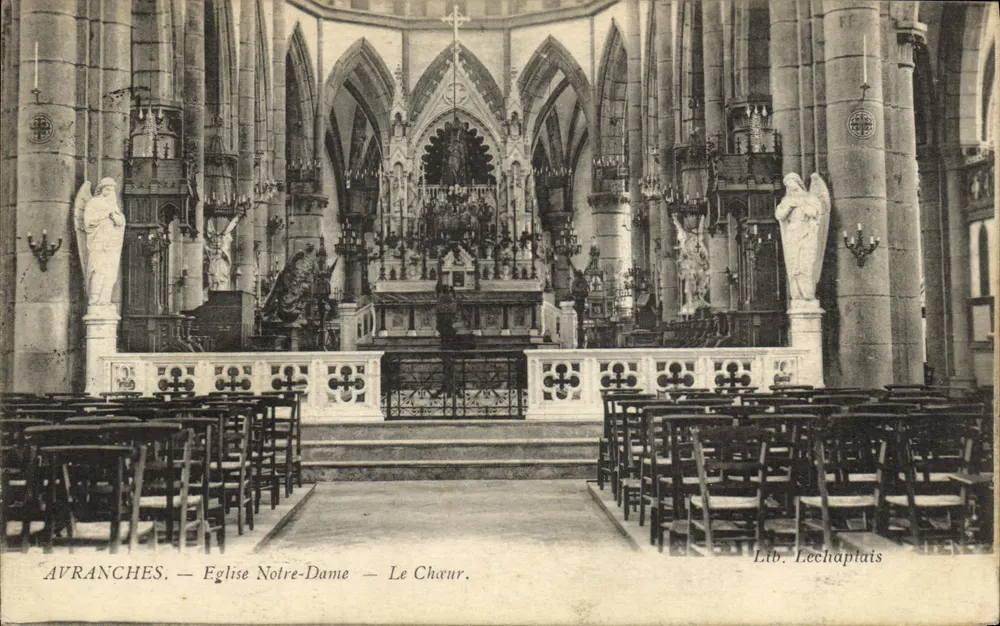 Avranches — Igreja de Nossa Senhora — O Coro. — Lib. Lechaptais - Frente