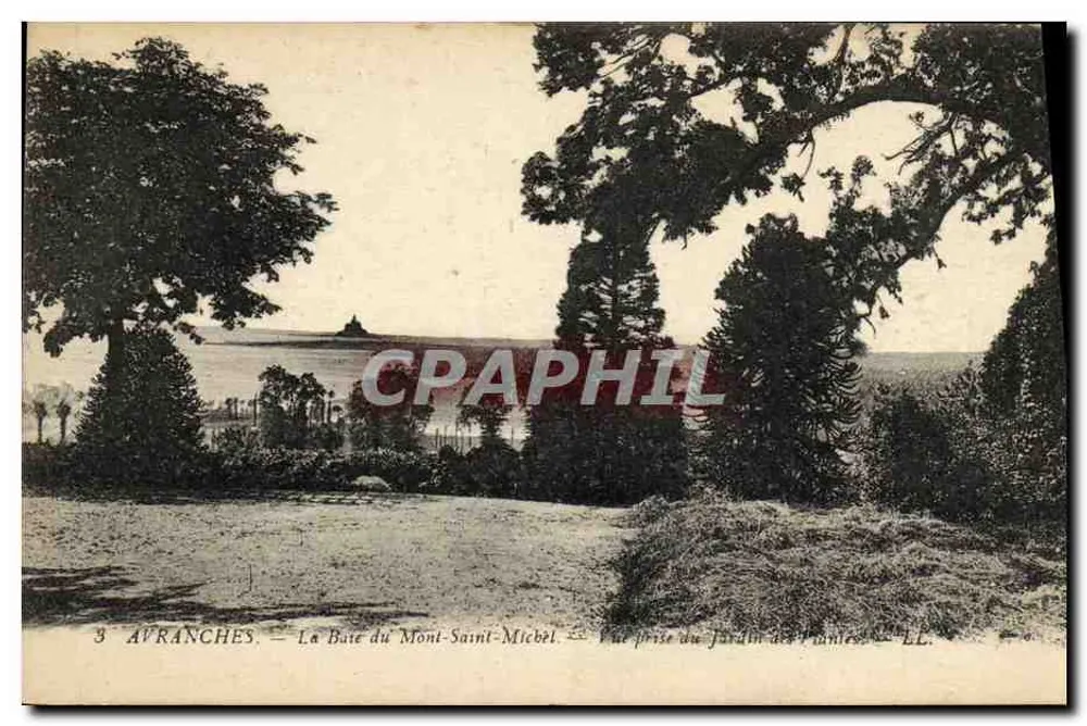 Avranches — Die Bucht von Mont-Saint-Michel — Ansicht vom Jardin des Plantes — LL - Vorderseite