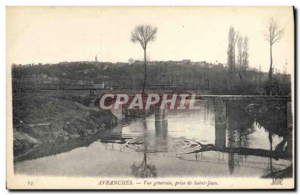 Avranches — Vista geral, tomada de Saint-Jean — JND. Fot. - Frente