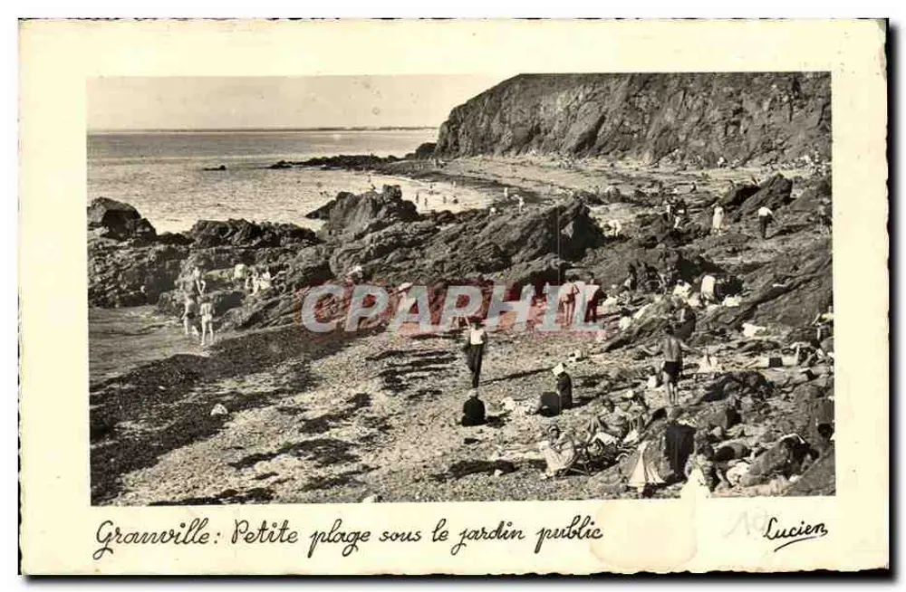 Granville: Kleine Bucht unter dem öffentlichen Garten — Lucien, n°12 - Vorderseite