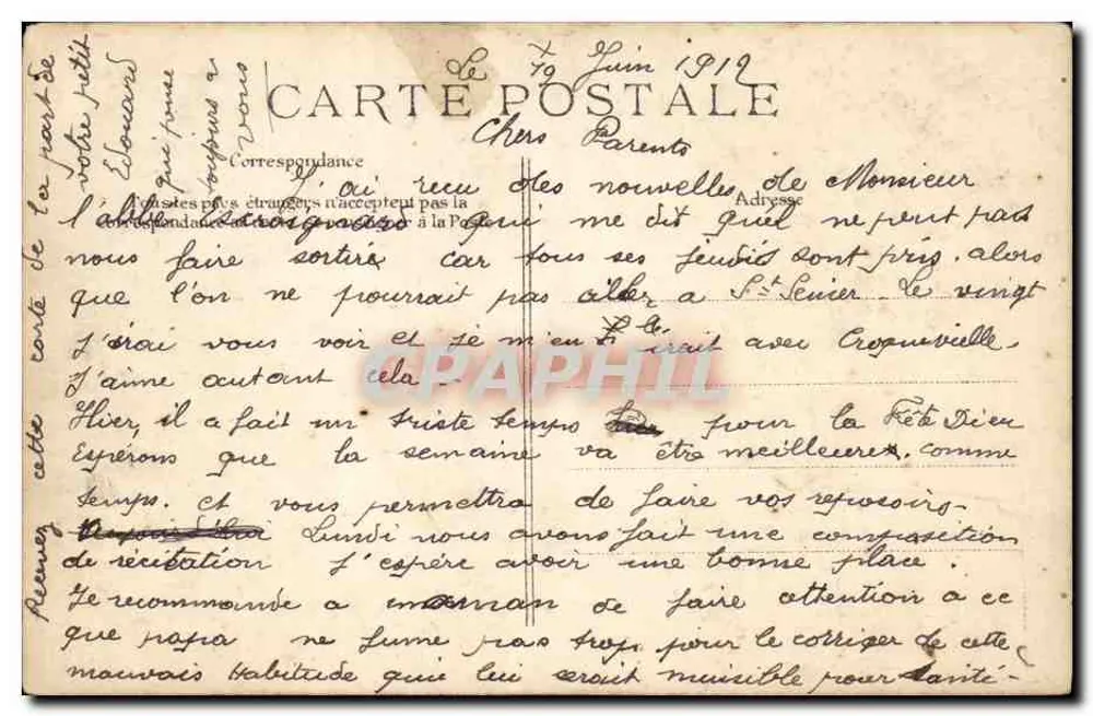 MORTAIN (Manche) — La Canee nos Rochos — Editor E.P.D. n°4 - Verso
