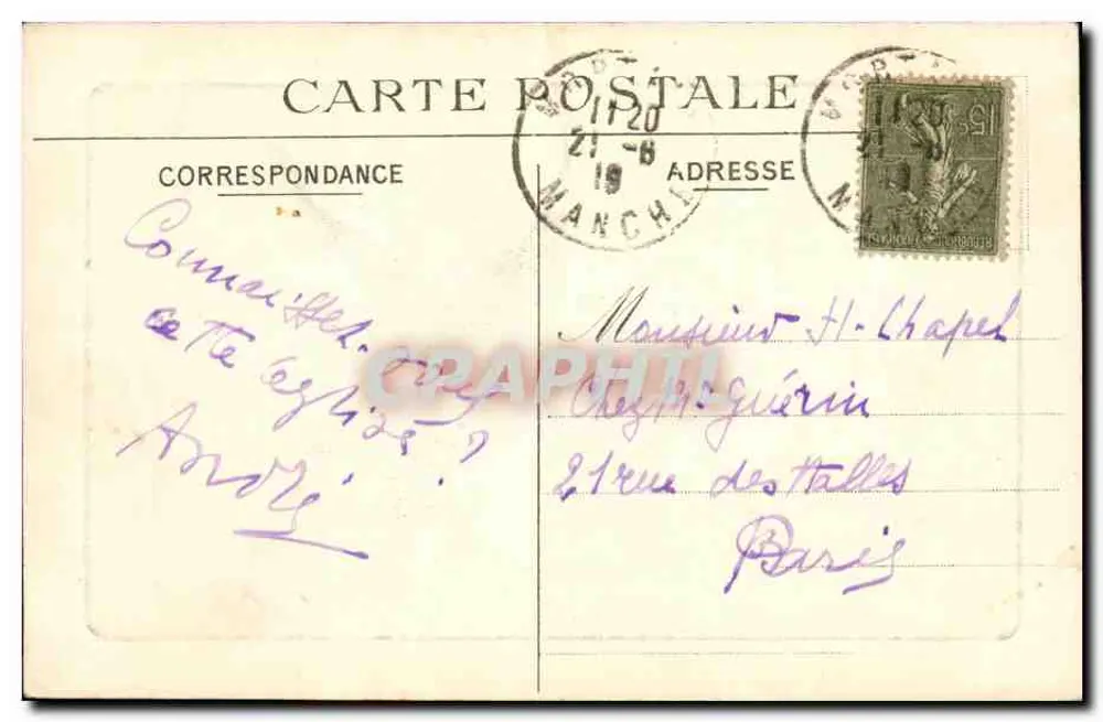 Heiligtum Notre-Dame de Rangoudray — Pilgerstätte nahe Mortain — Cliché F. Bignon - Rückseite