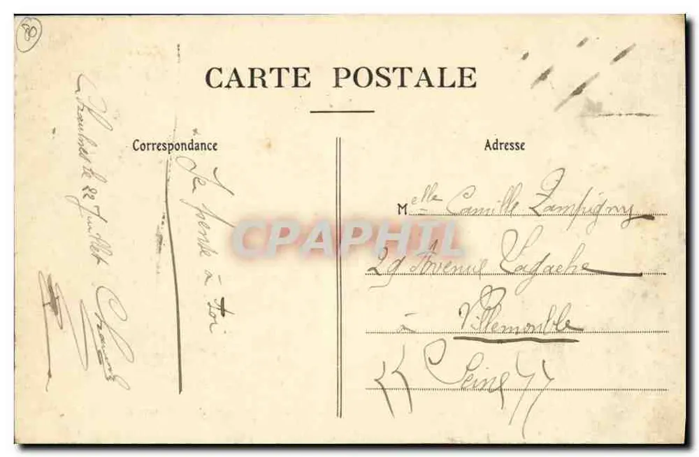 Chaulnes — Das Schloss — Ehemalige Besitzung der Herzöge von Chaulnes — P. D. - Rückseite