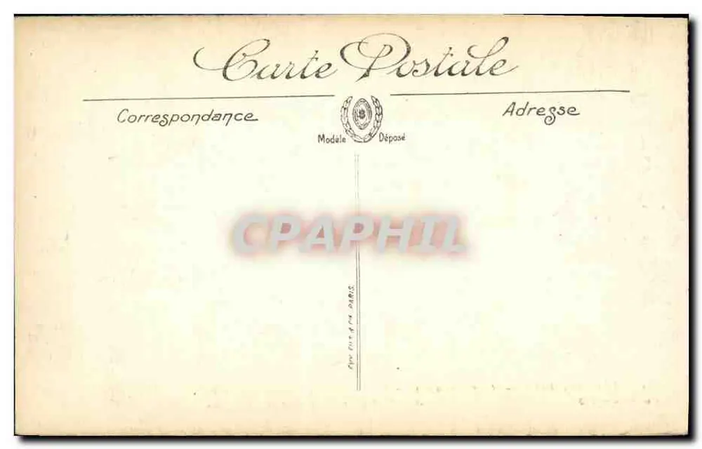 Albert (Somme) — Viertel nach dem Bombardement — Vise Paris Nr. 723 - Rückseite