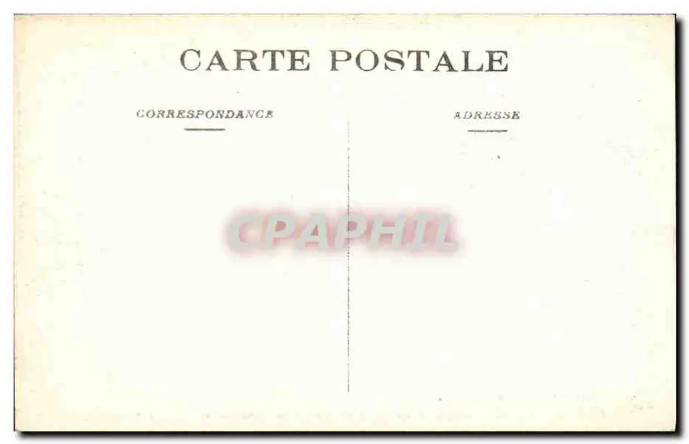Péronne (Somme) — Ruínas da igreja após a guerra — L. C. H., Visé Paris, n° 599 - Verso