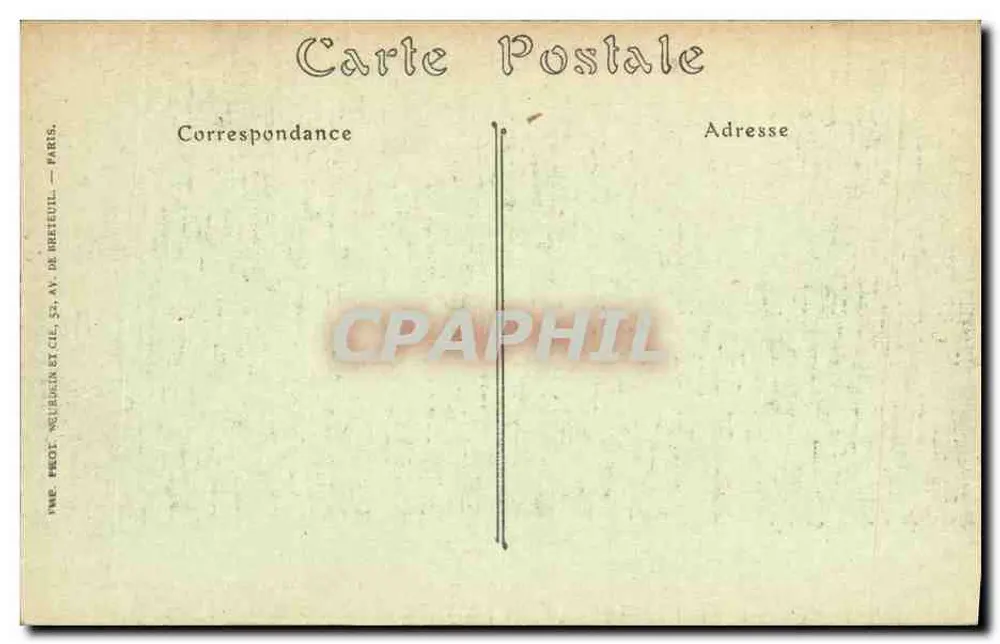 Peronne (Somme) — Innenansicht der Kathedrale (März 1917) — Visé Paris N° 894 - Rückseite
